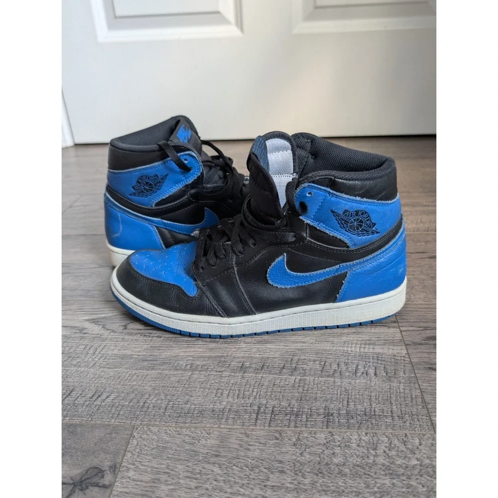 Nike Air Jordan 1 Retro High OG 'Royal' 2017 Blue Black Size 10 555088-007